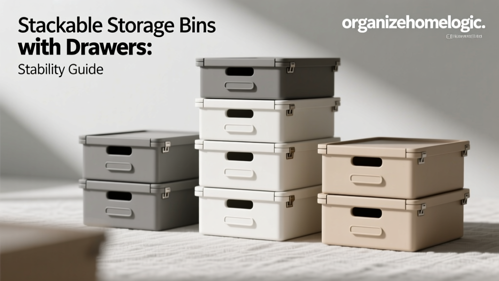 Stackable Storage Bins with Drawers: Stability Guide