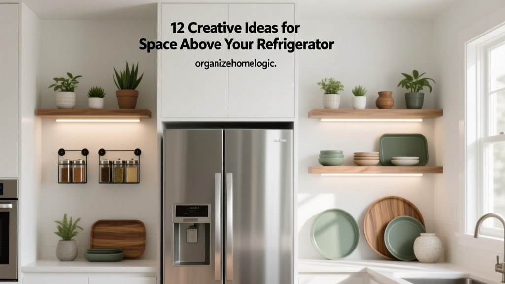12 Creative Ideas for Space Above Your Refrigerator