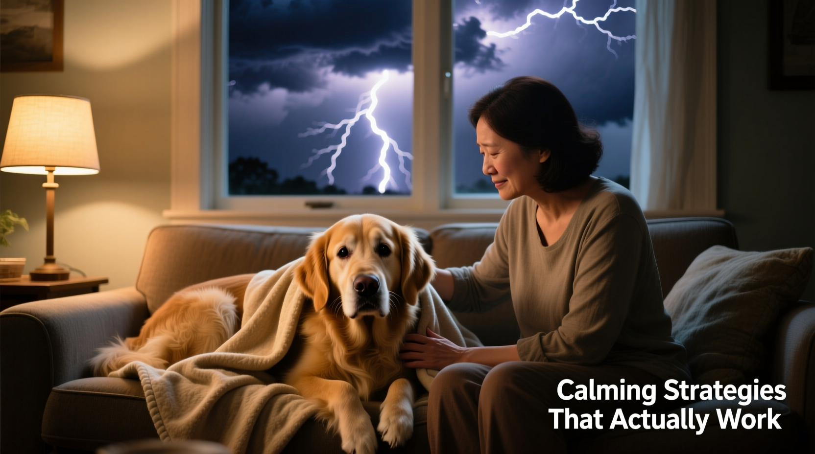 why is my dog scared of thunder calming strategies that actually work