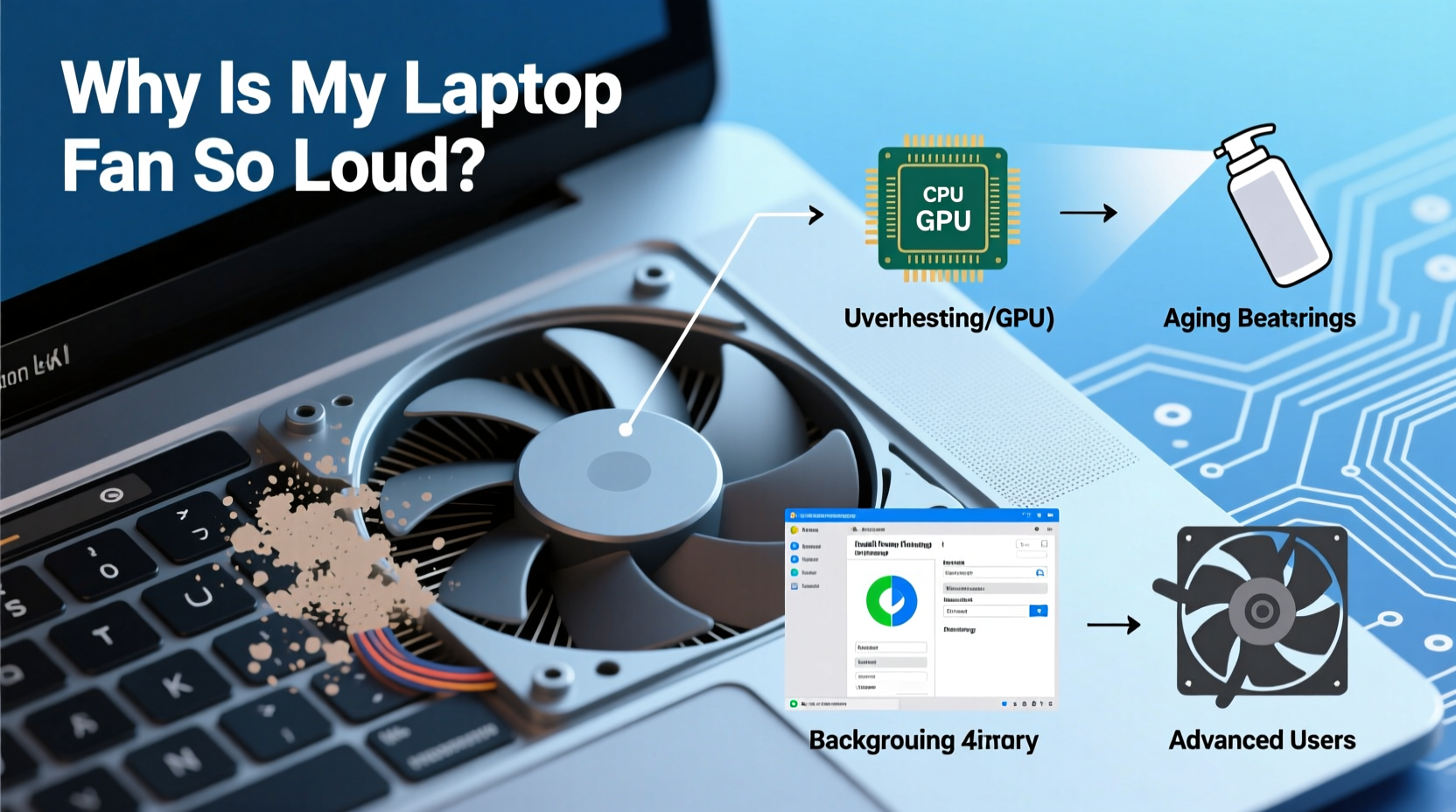 why is my laptop fan so loud common causes and how to silence the noise safely