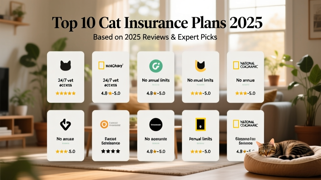 10 Best Pet Insurance for Cats – 2025 Reviews & Top Picks