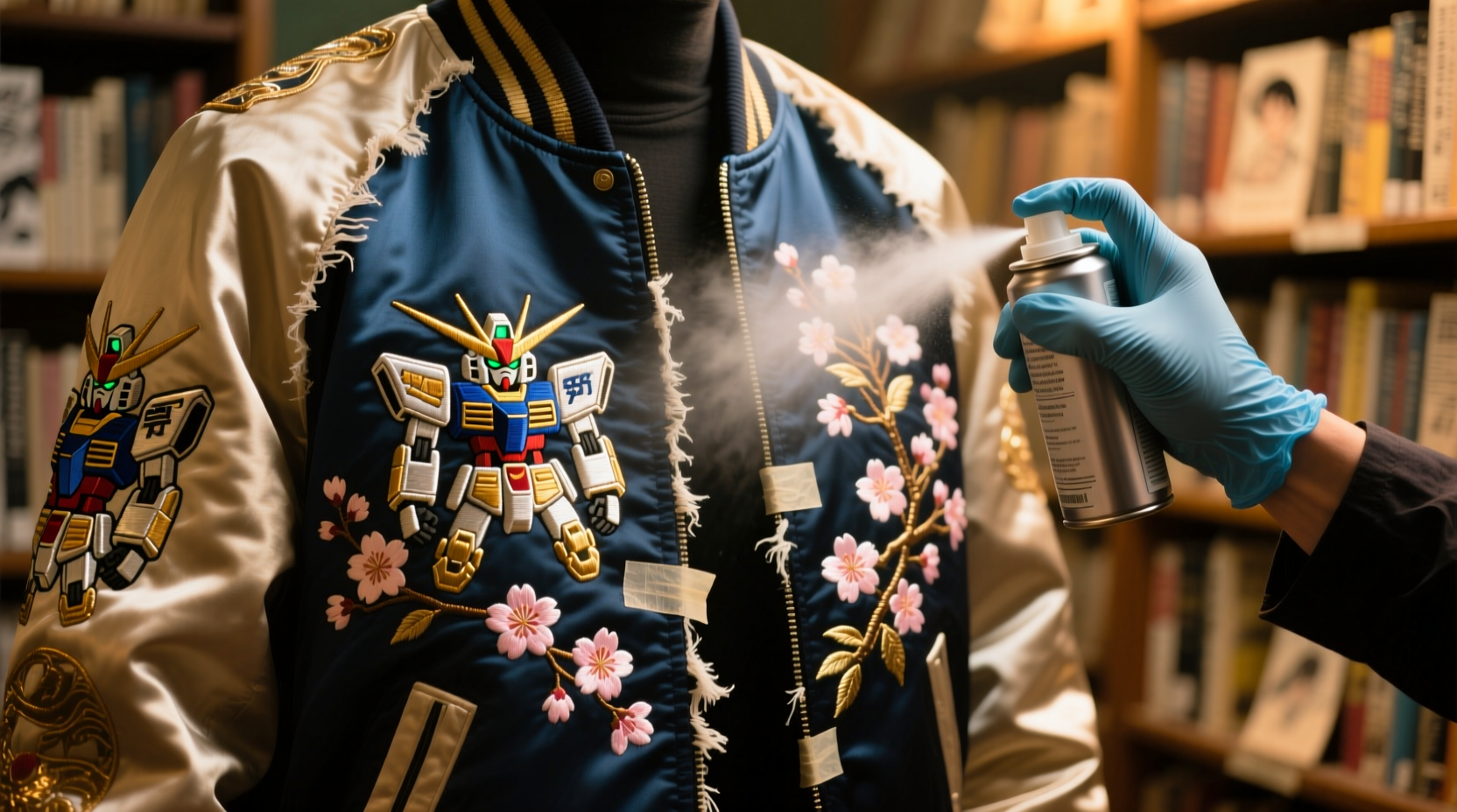 how to safely launder a vintage anime jacket