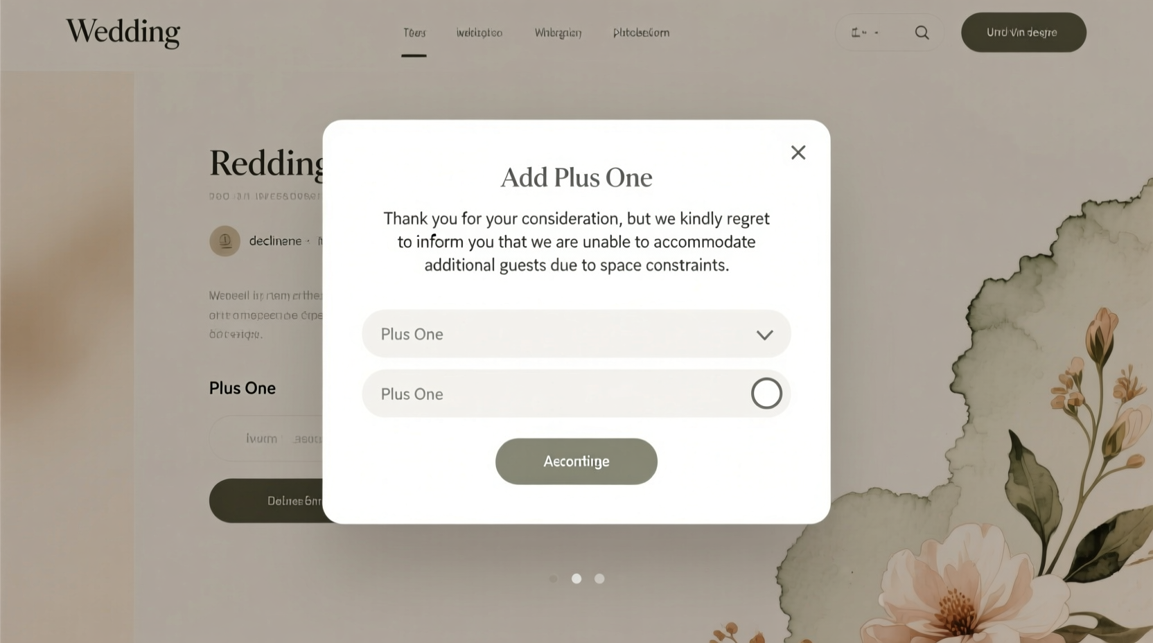 how to say no plus ones on wedding website