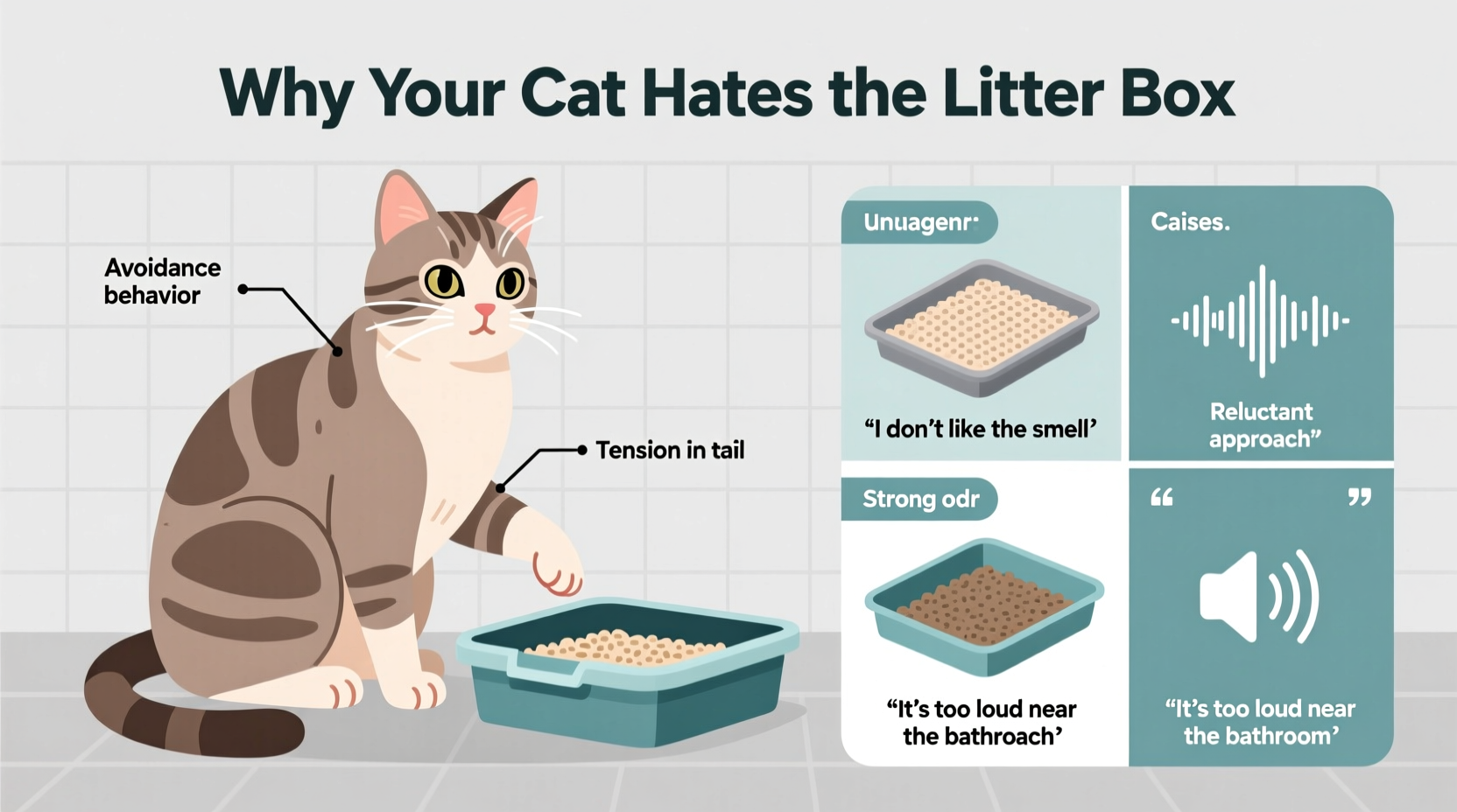 why is my cat suddenly scared of the litter box behavioral clues explained