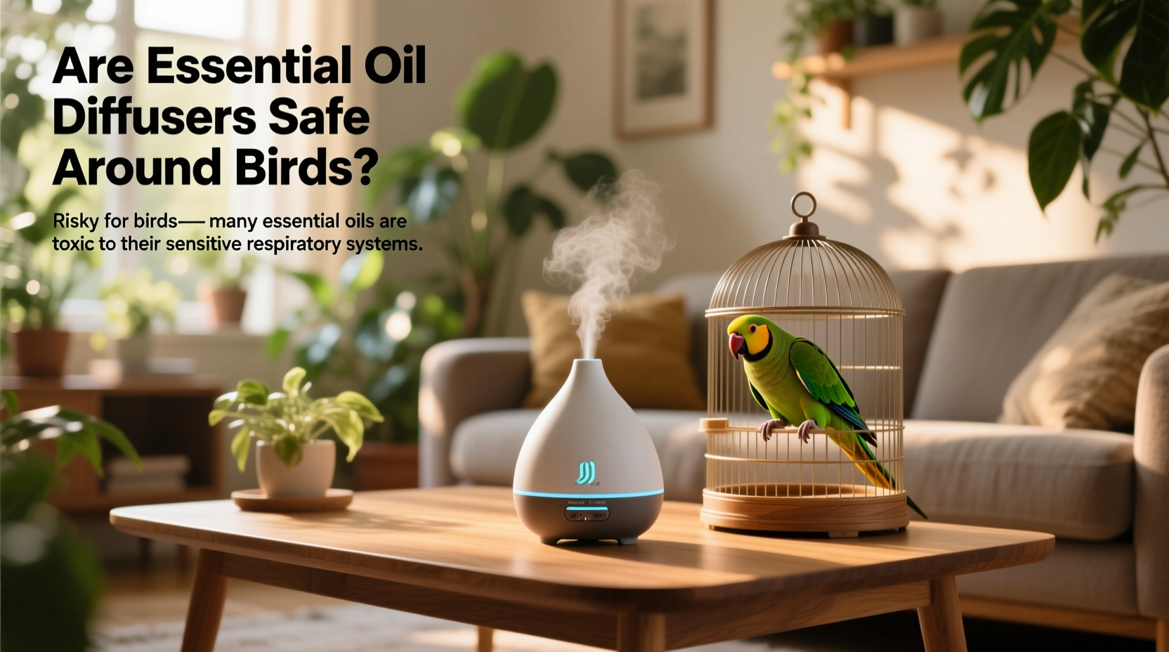 are essential oil diffusers safe around birds or risky