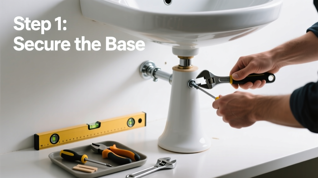 Fixing a Wobbling Pedestal Sink: Step-by-Step Repair