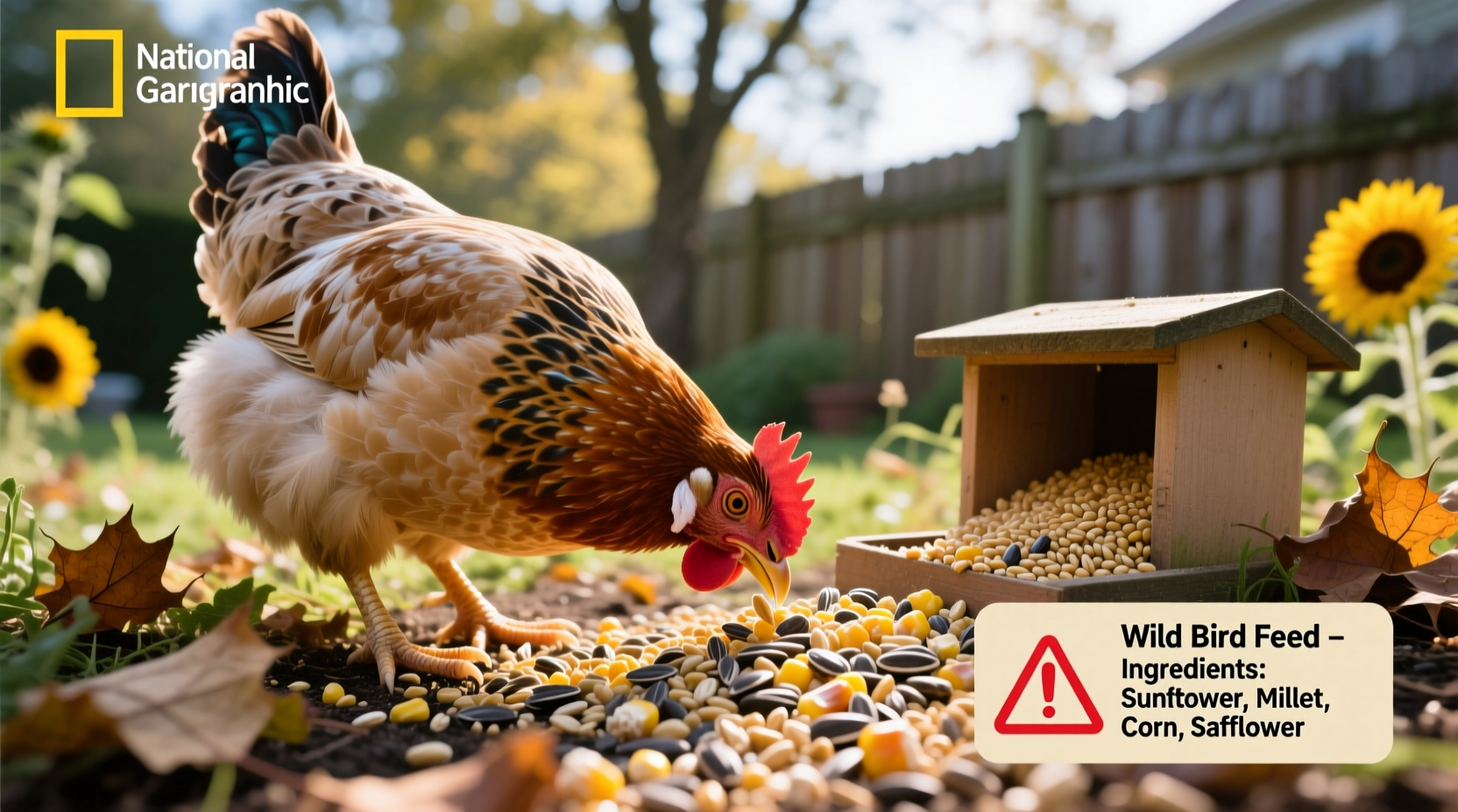 can chickens eat wild bird feed
