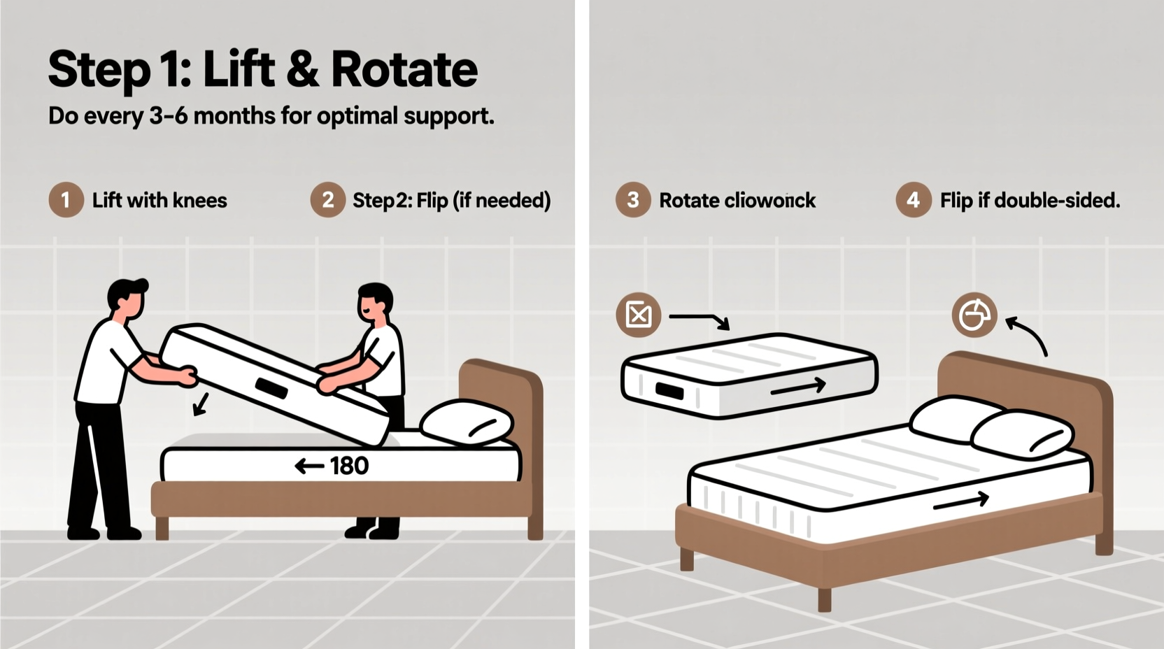 how to rotate your mattress for even wear step by step guide