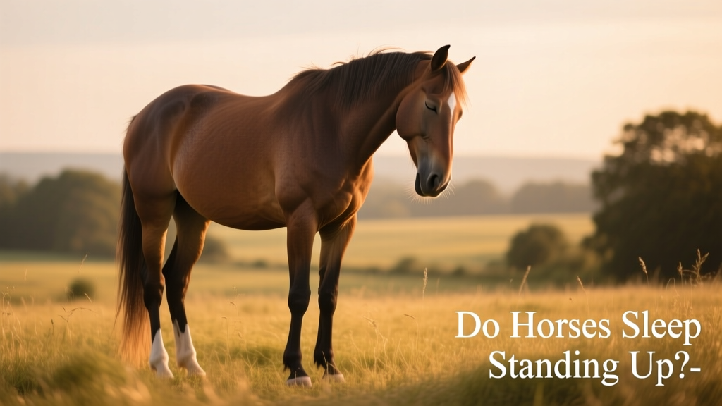 Do horses sleep standing up?