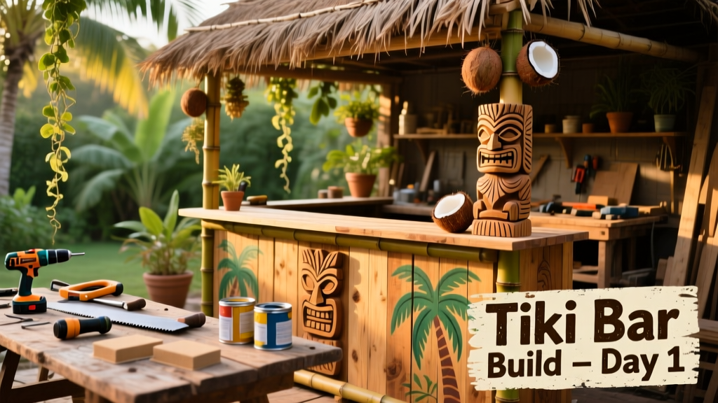 DIY Tiki Bar: Build a Tropical Outdoor Bar from Scratch