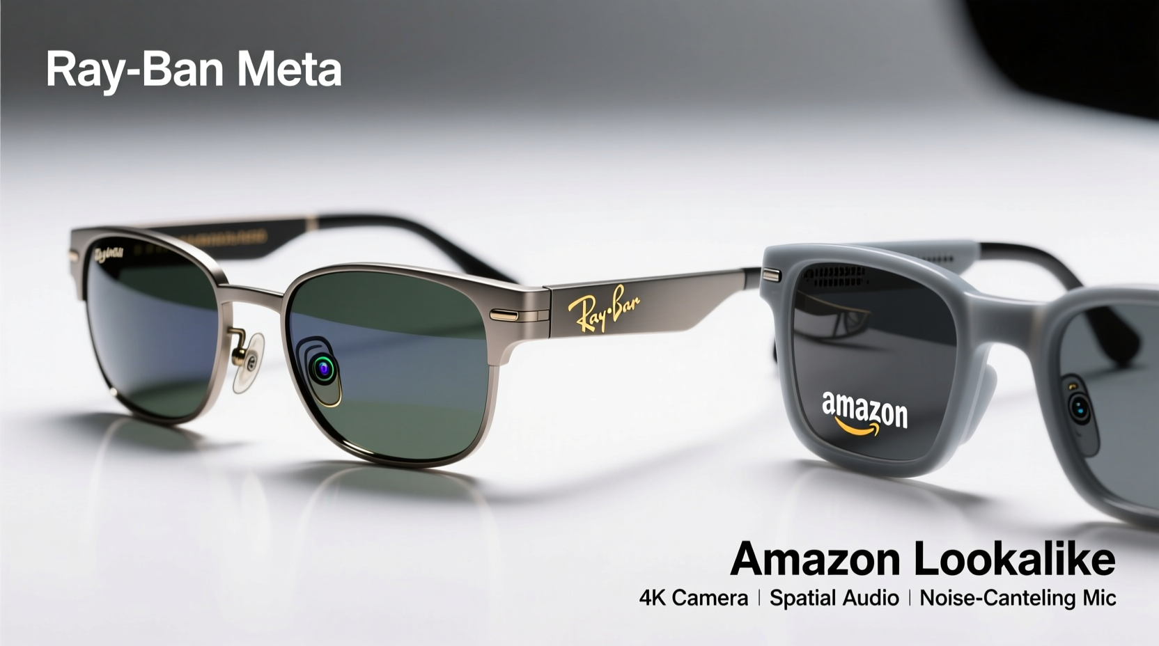 ray ban meta smart glasses vs amazon lookalikes which offers better audio and camera quality