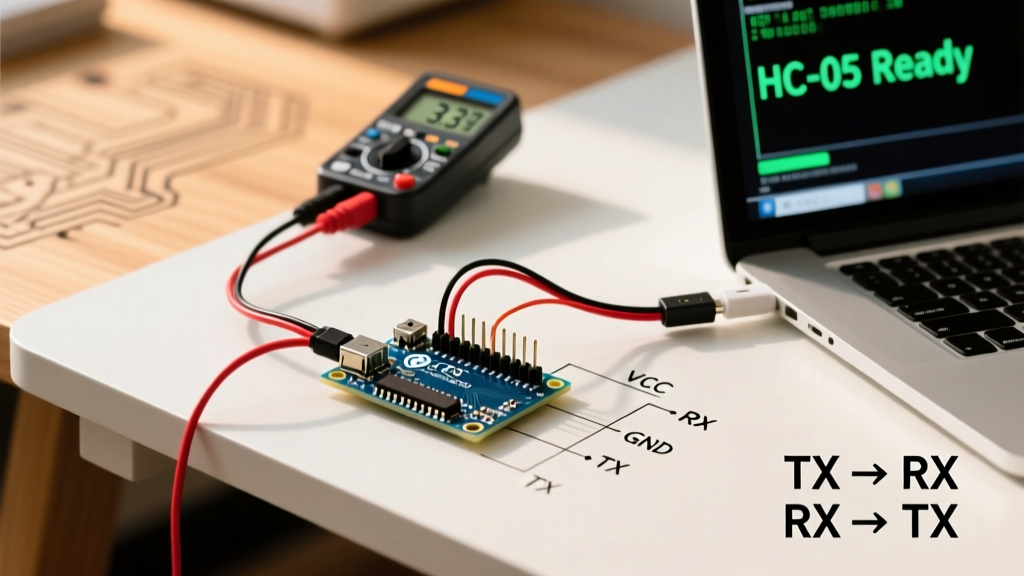 Arduino to Bluetooth Module HC-05: Code & Wiring Walkthrough
