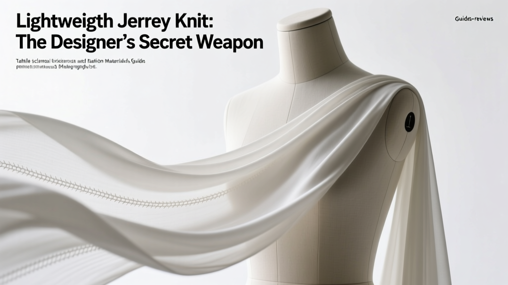 Lightweight Jersey Knit: The Designer’s Secret Weapon