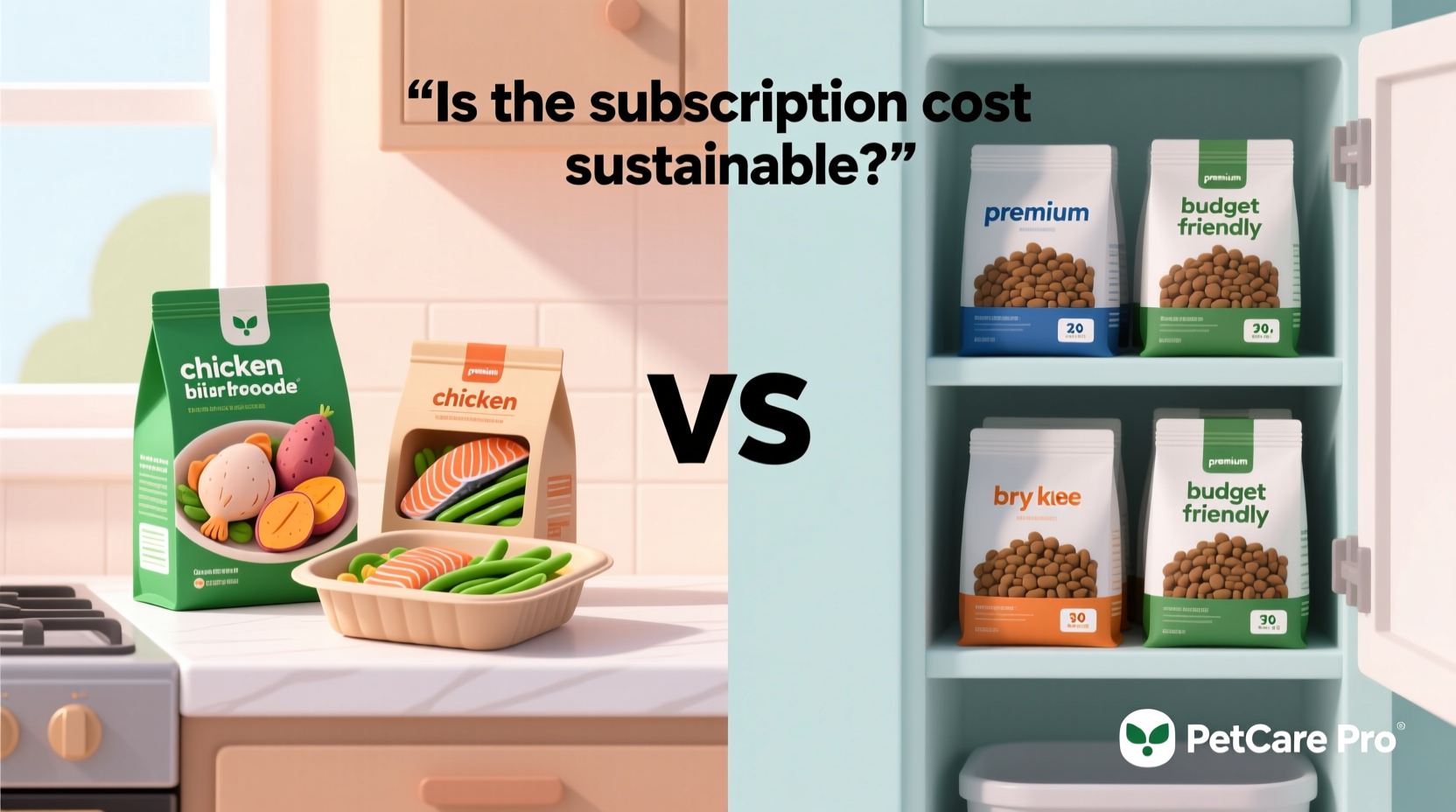 fresh pet food vs dry kibble is the subscription cost sustainable