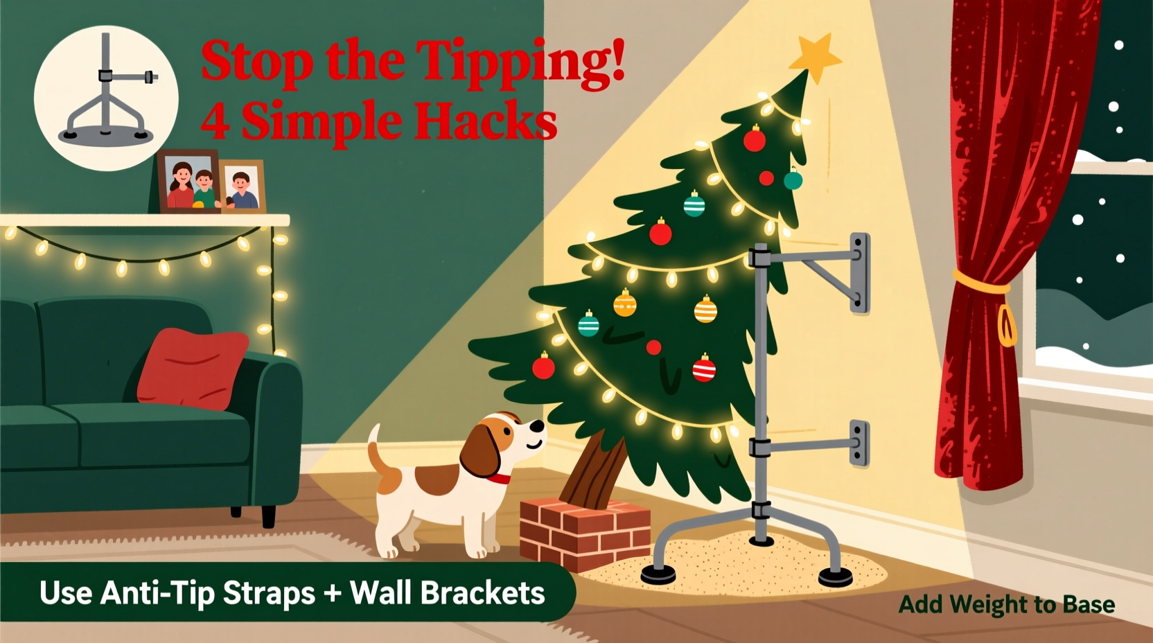 why does my pet knock over the christmas tree simple stabilization hacks