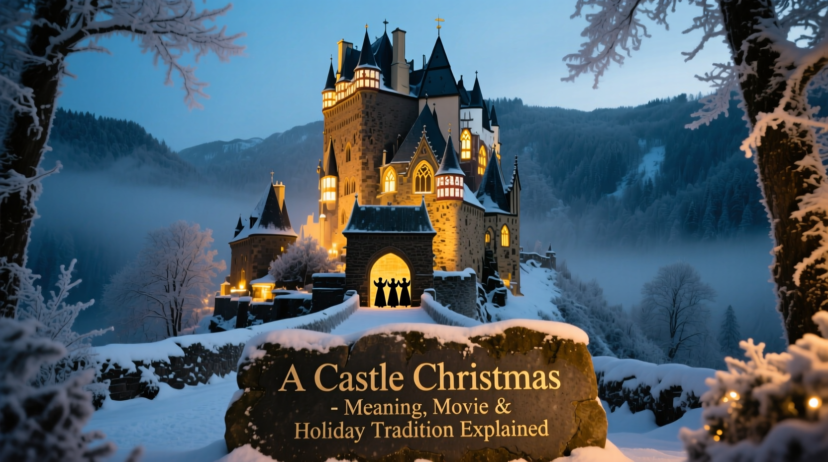 a castle christmas