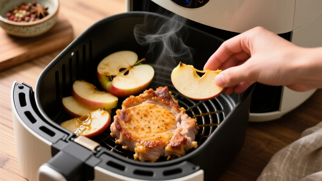 Air Fryer Pork Chops & Apples: Crispy, Sweet, Juicy