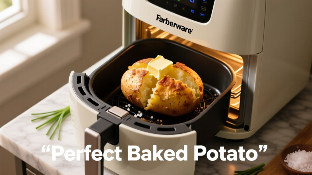 Perfect Baked Potato in Farberware Air Fryer Toaster Oven