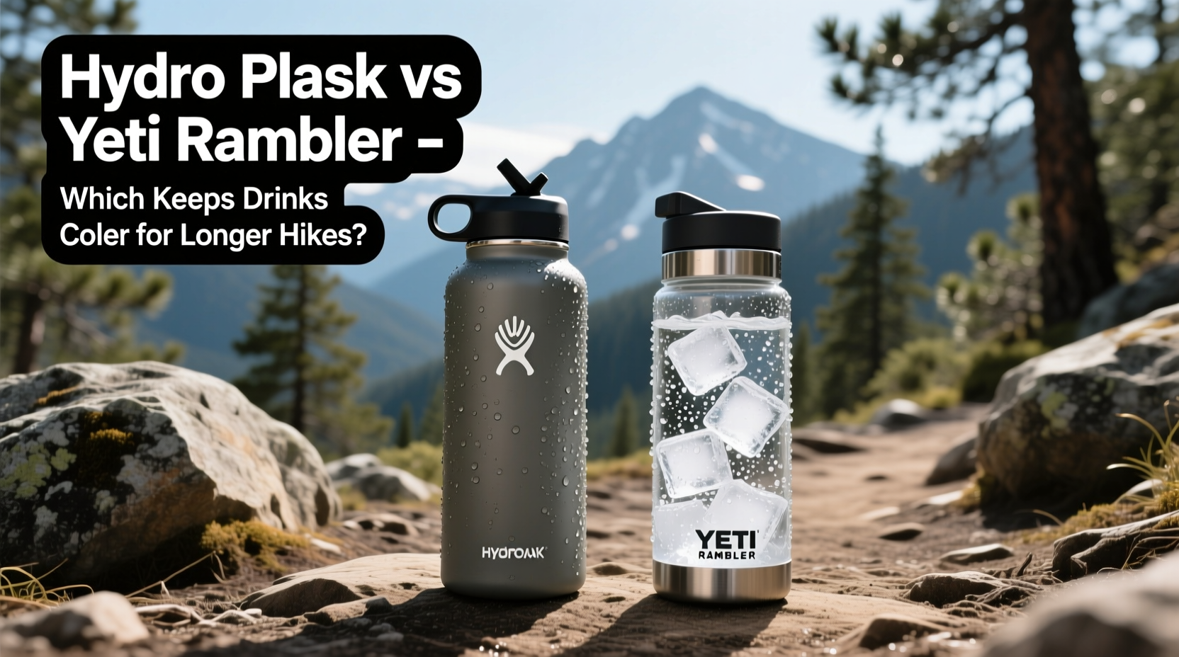 hydro flask vs yeti rambler which keeps drinks colder for longer hikes