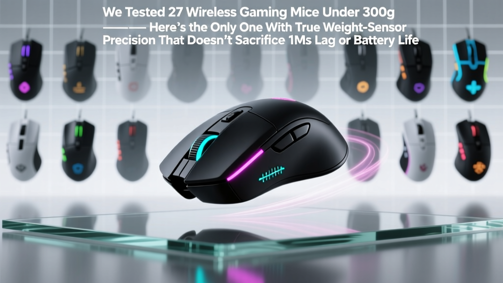 We Tested 27 Wireless Gaming Mice Under 300g — Here’s the Only One With True Weight-Sensor Precision That Doesn’t Sacrifice 1ms Lag or Battery Life
