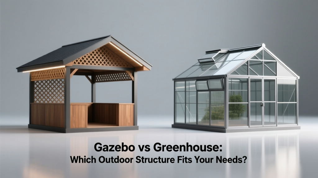 Gazebo vs Greenhouse: Which Outdoor Structure Fits Your Needs?