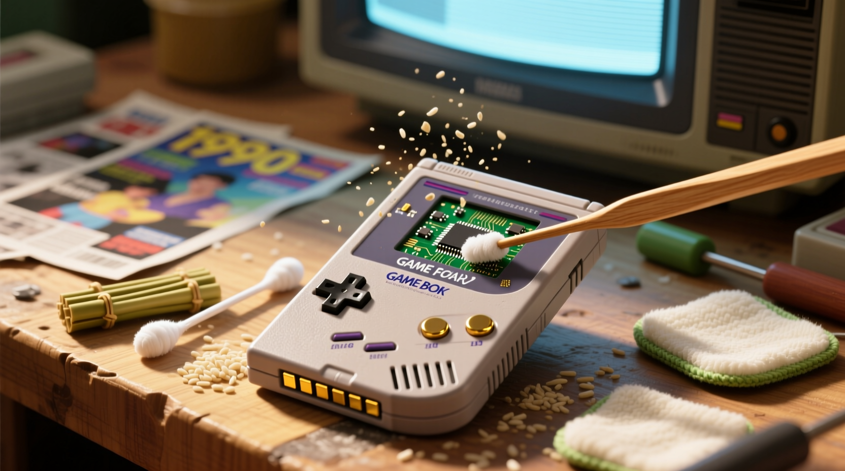 eco friendly cleaning tips for game boy cartridges