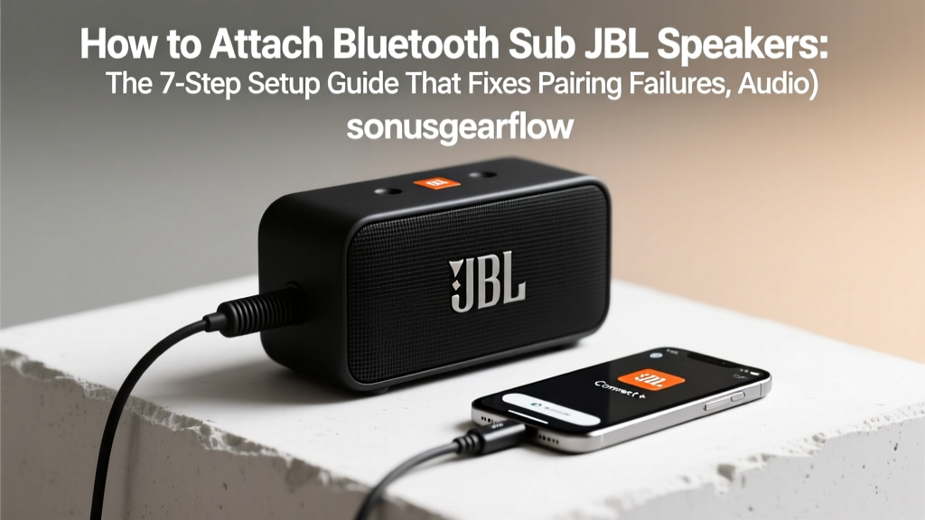 How to Attach Bluetooth Sub JBL Speakers (2026)