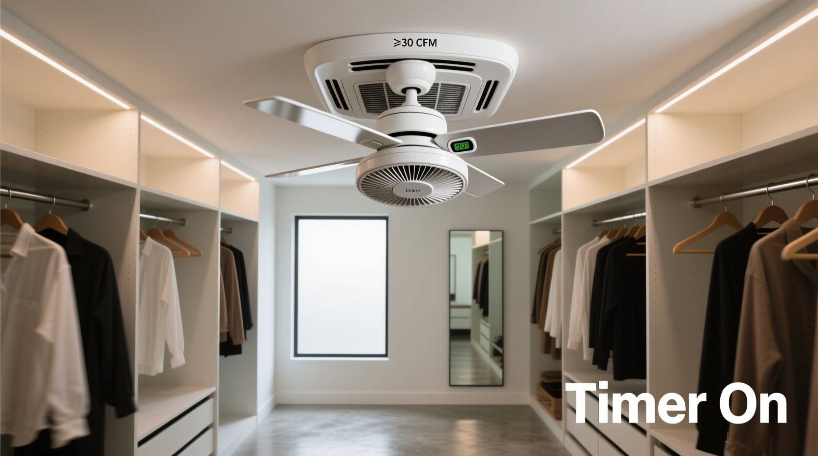 closet fan worth it for windowless dressing rooms