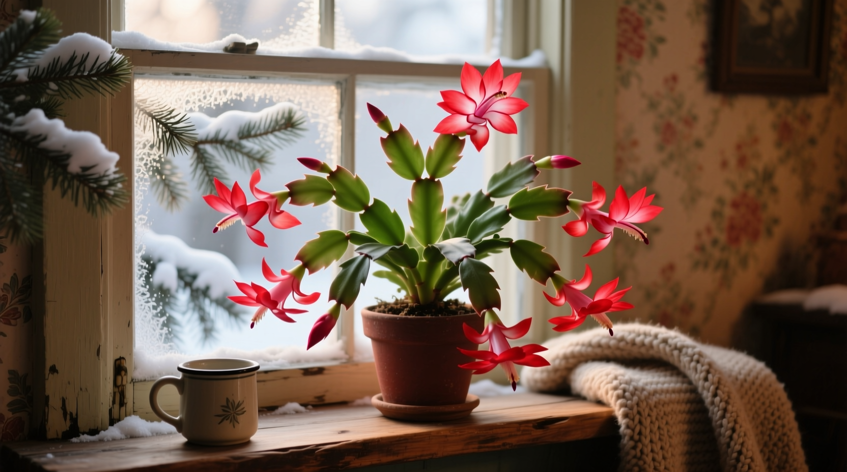 red christmas cactus