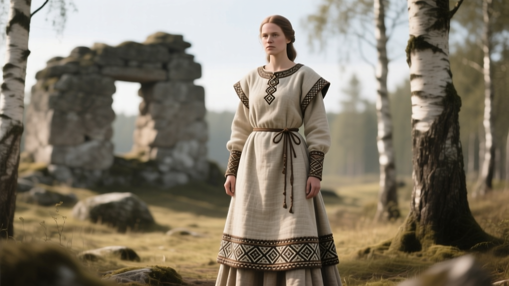 Authentic Viking Smokkr Apron Dress Construction 2026