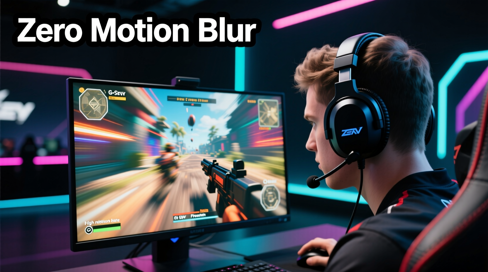how to reduce motion blur on your gaming monitor for competitive edge