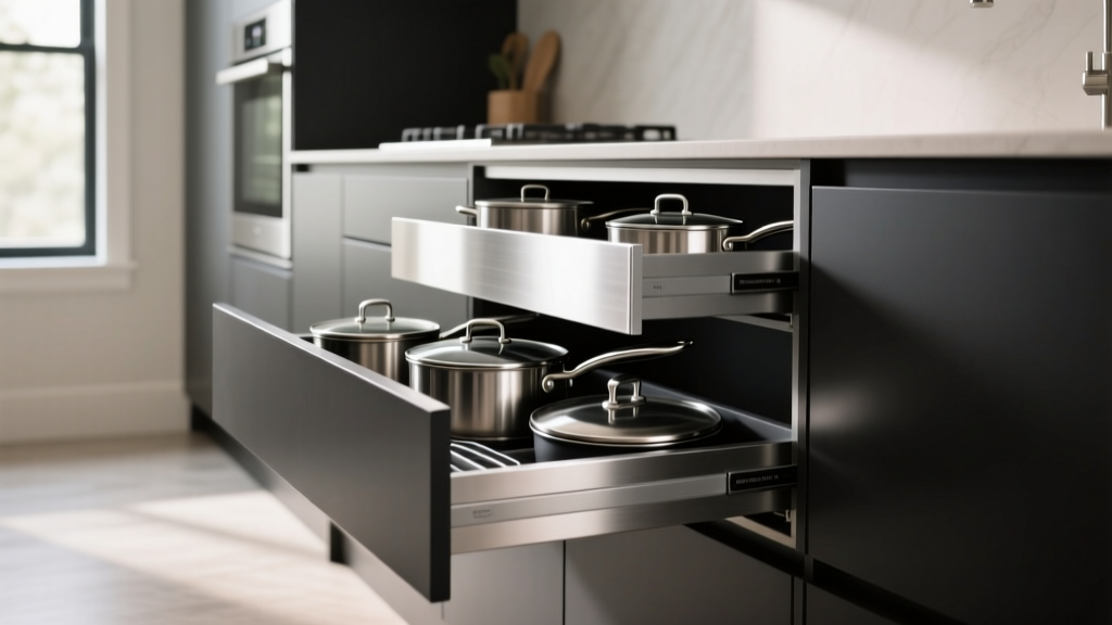 Smart Pots & Pans Storage Drawers for Kitchens