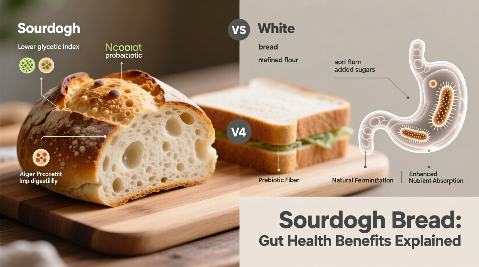 why is sourdough bread healthier than white gut health explained