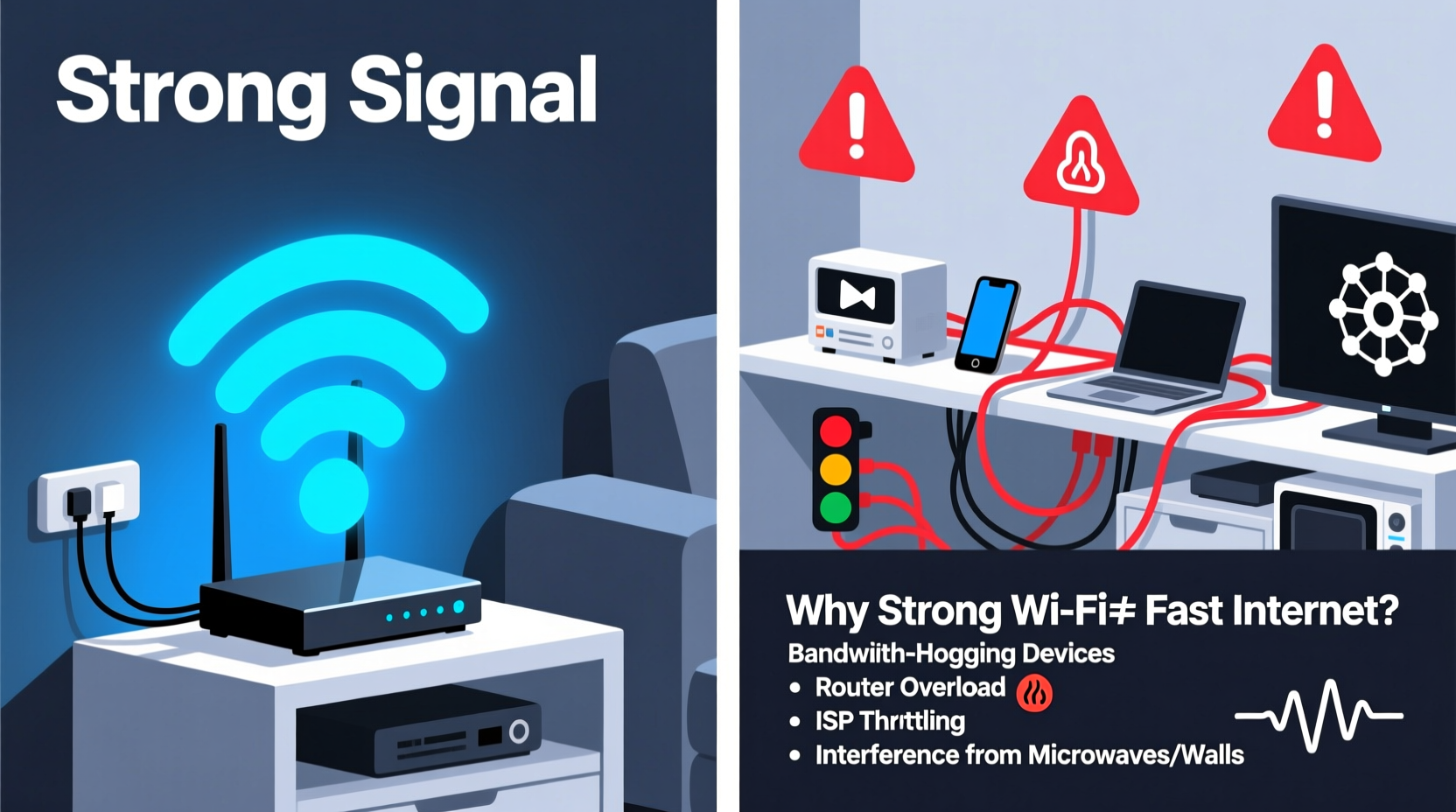 why is my wifi signal strong but internet slow common culprits revealed