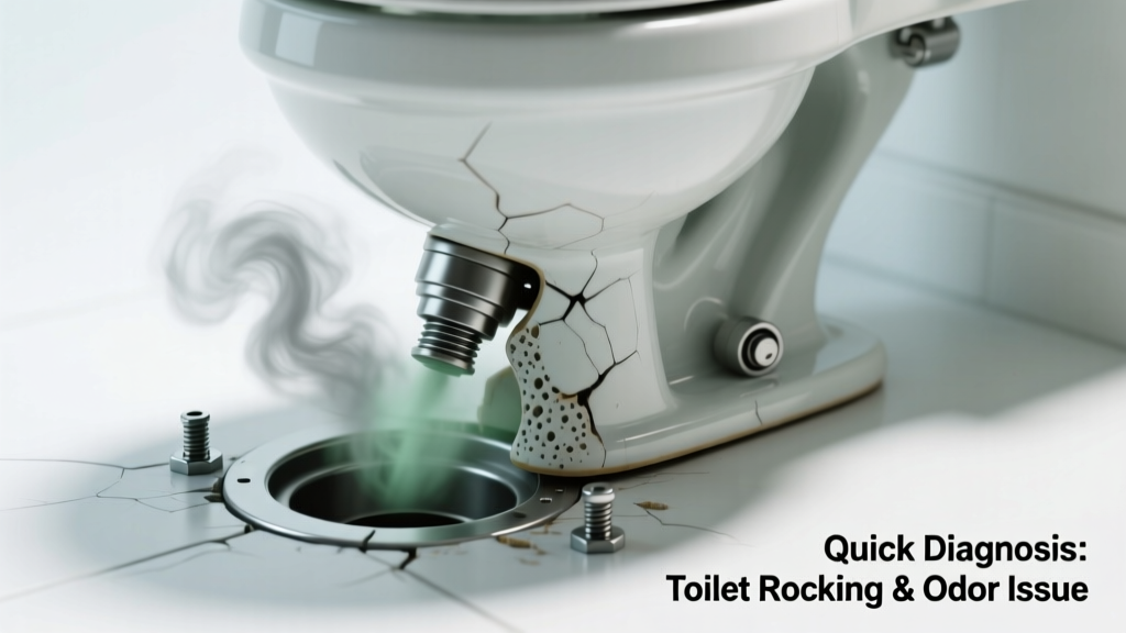 Toilet Rocking and Smelling Bad: Quick Diagnosis