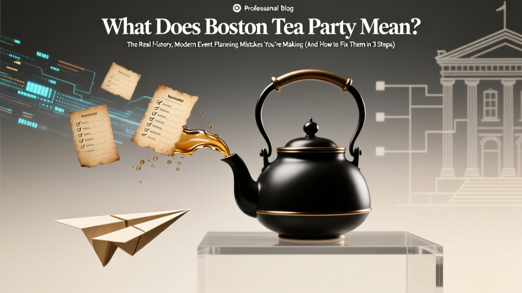 Boston Tea Party: Real History & Event Planning Fixes