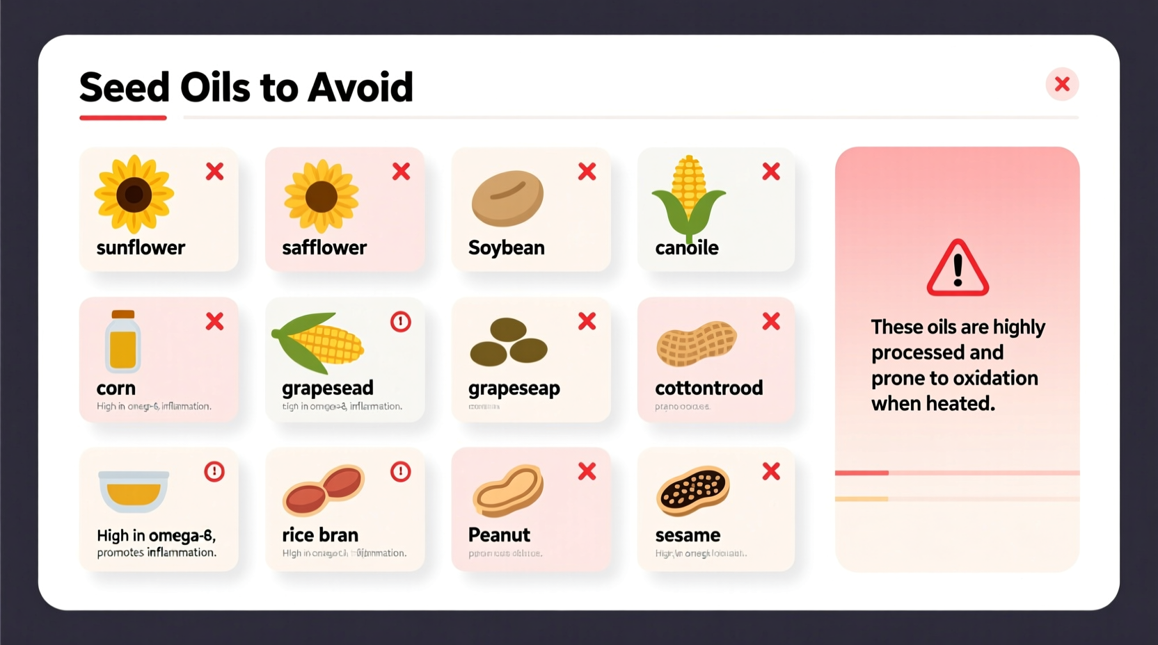 Top Seed Oils to Avoid: Healthier Cooking Alternatives