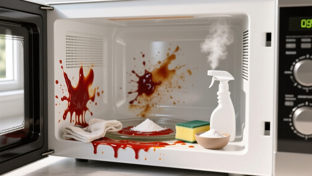 Tested: How to Get BBQ Sauce Out of Microwave Fast