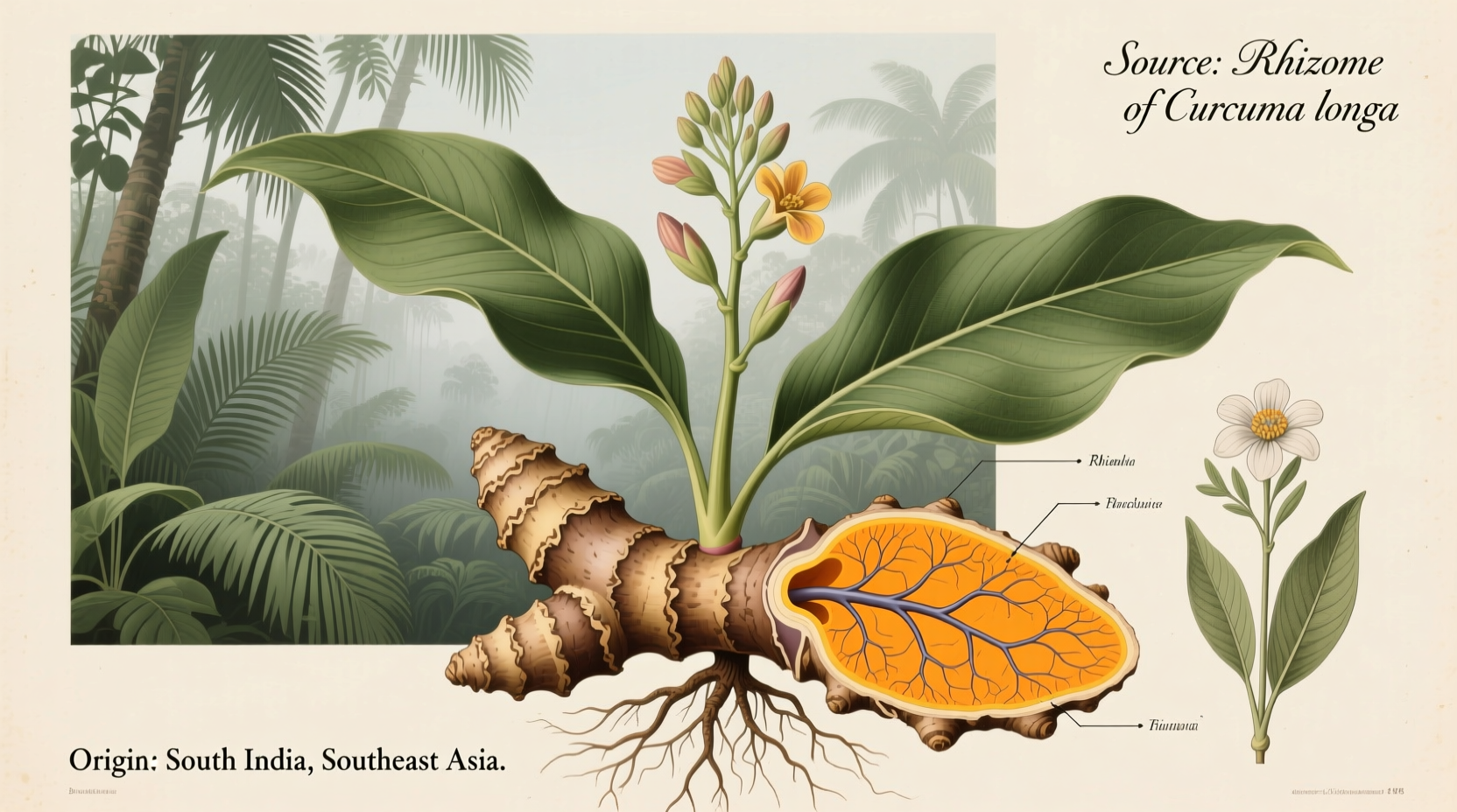 the origin and source of turmeric