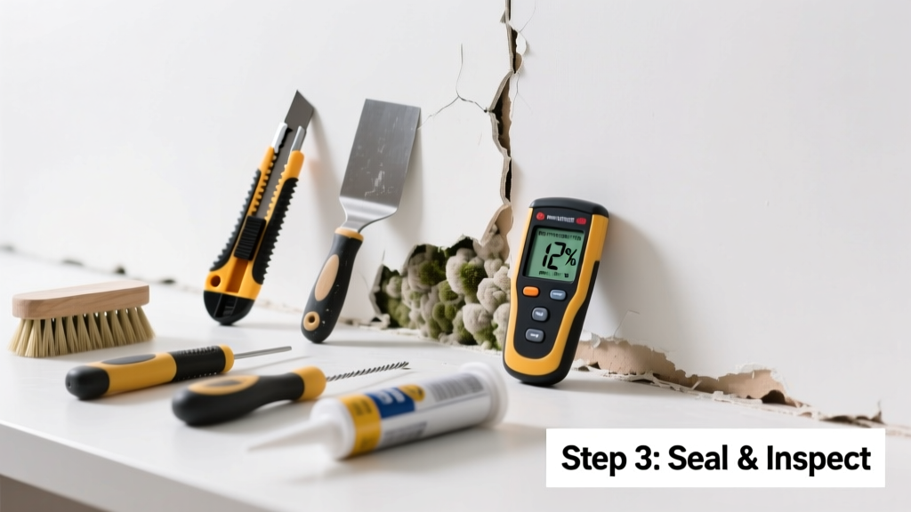 Fix Noisy Drywall Mold Behind Walls: Step-by-Step Repair