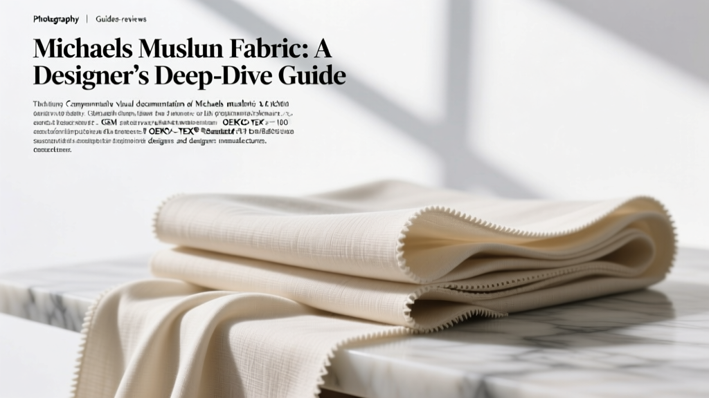 Michaels Muslin Fabric: A Designer’s Deep-Dive Guide