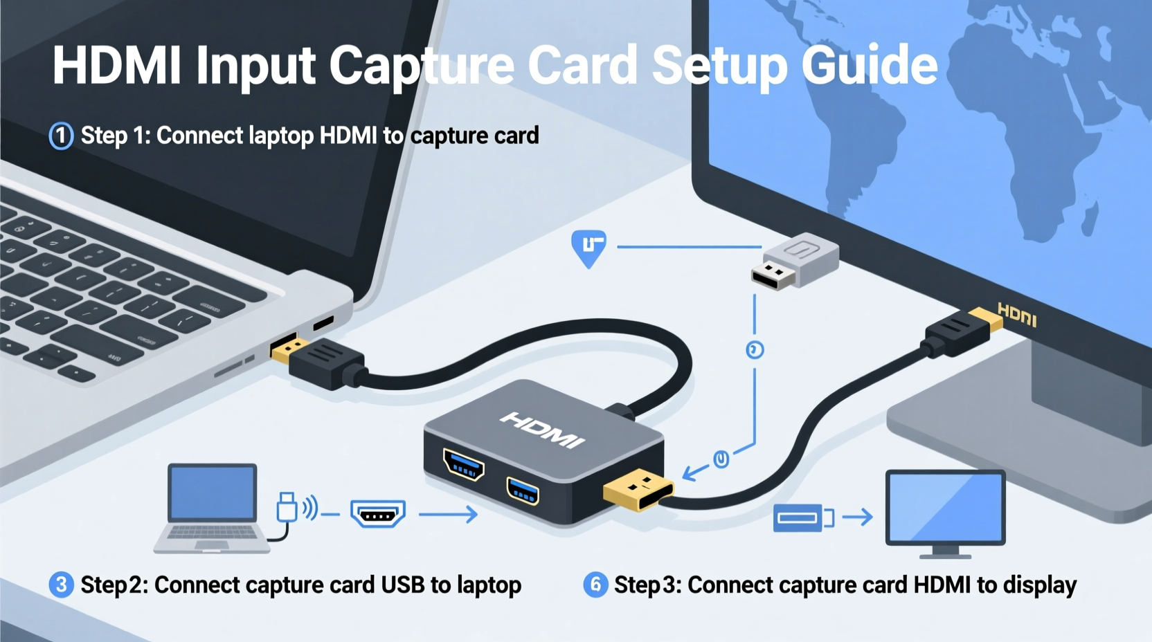 how to connect switch to laptop screen using hdmi input capture cards