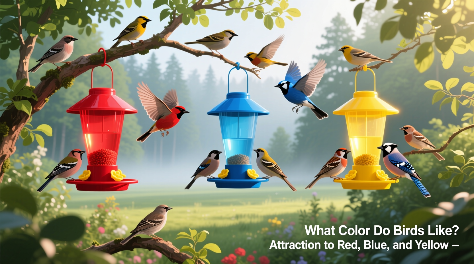 What Color Do Birds Like: Attraction to Red, Blue, and Yellow