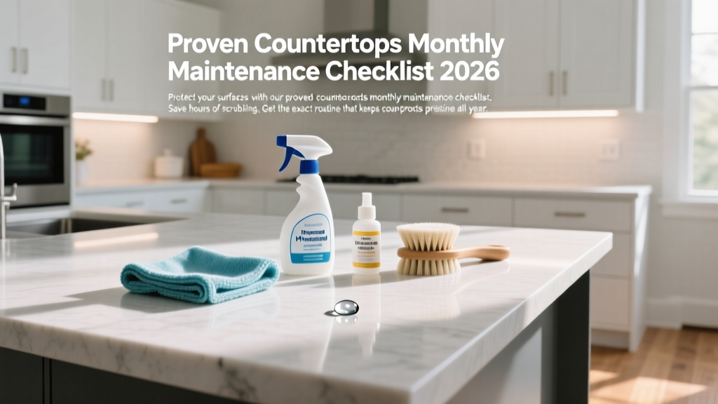 Proven Countertops Monthly Maintenance Checklist 2026