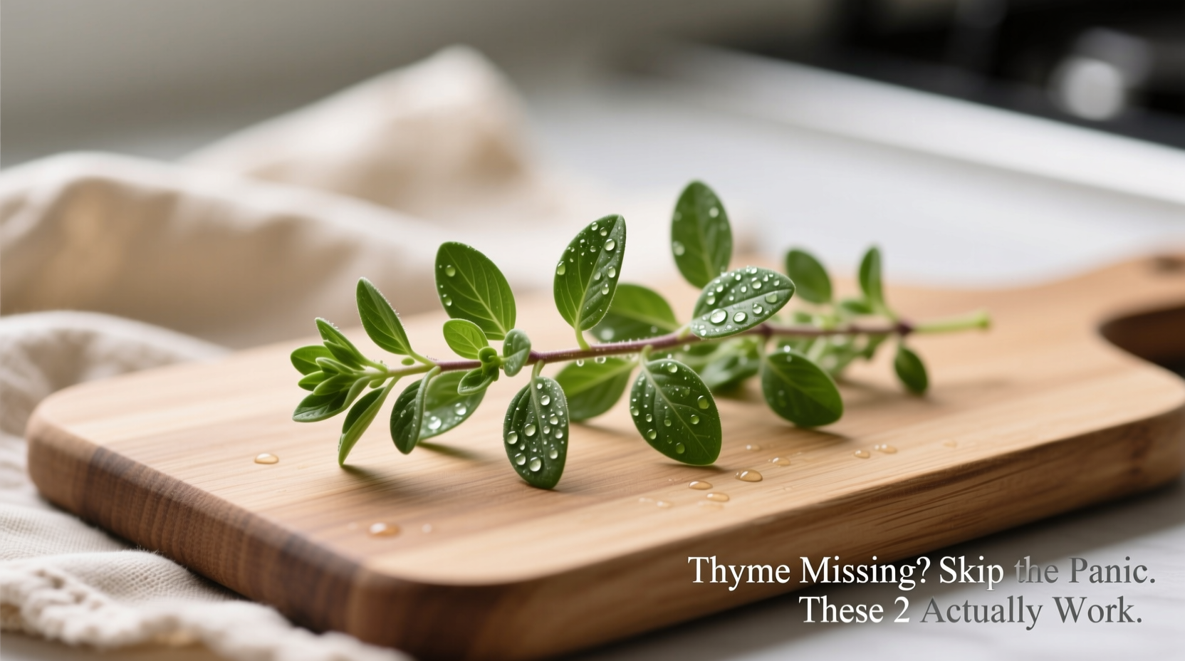 thyme missing skip the panic these 2 actually work