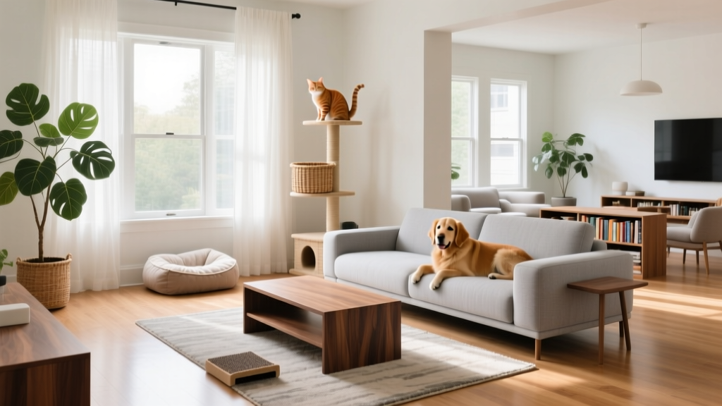 Pet-Friendly Living Room: Furniture Layouts That Work for Dogs, Cats, and Guests