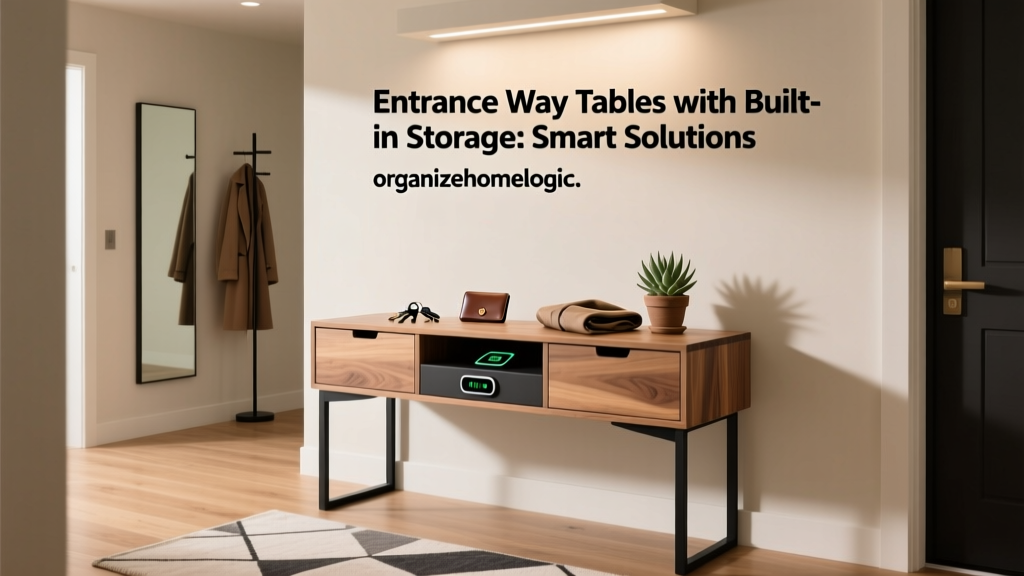 Entrance Way Tables with Built-in Storage: Smart Solutions
