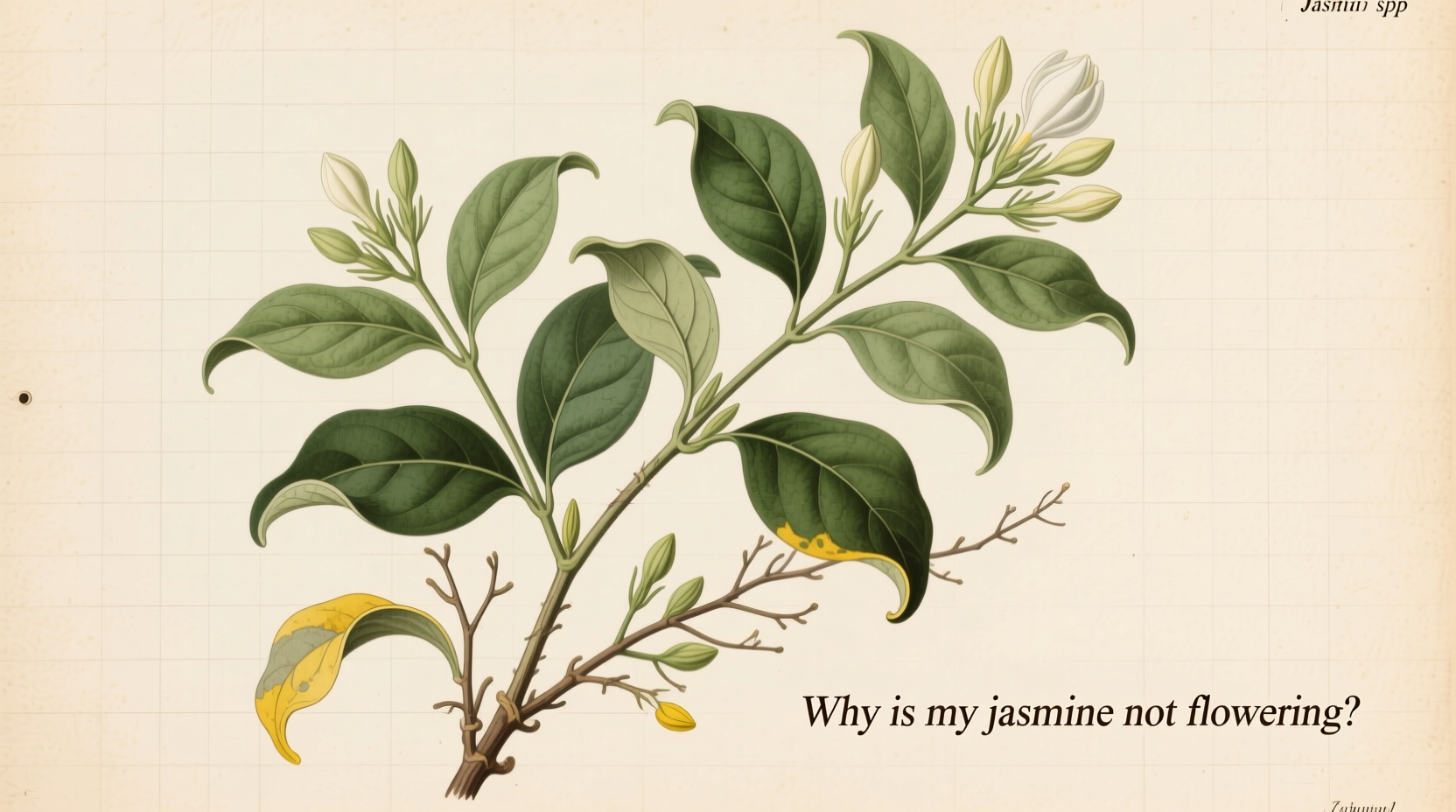 why is my jasmine not flowering