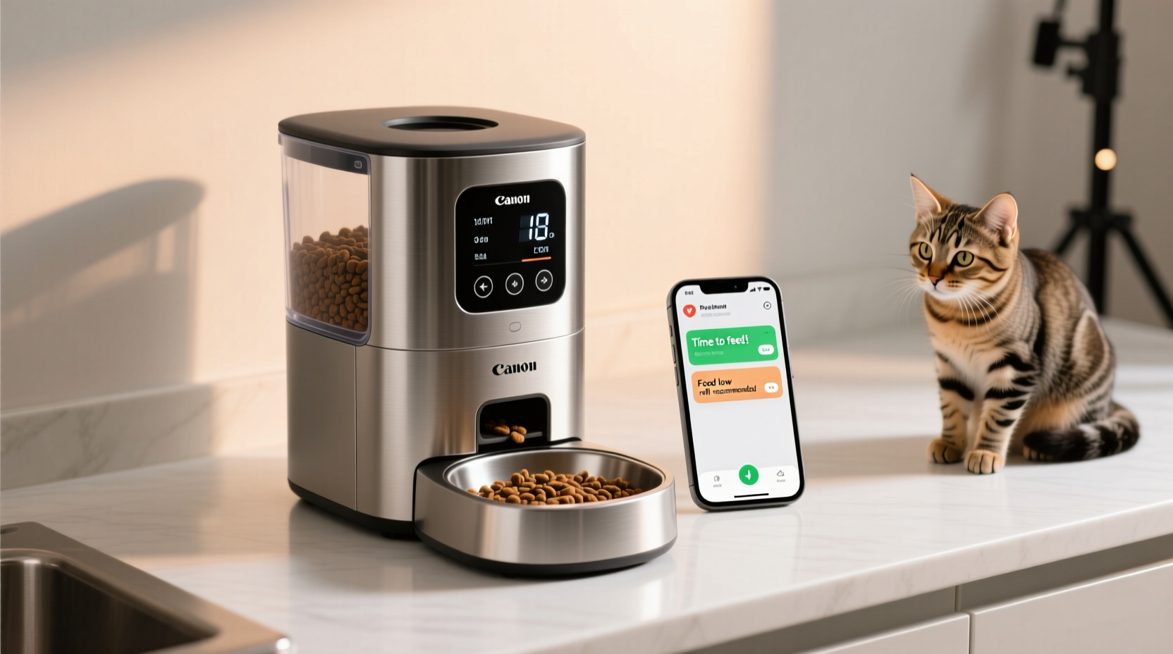 best automatic cat feeders with portion control and app alerts