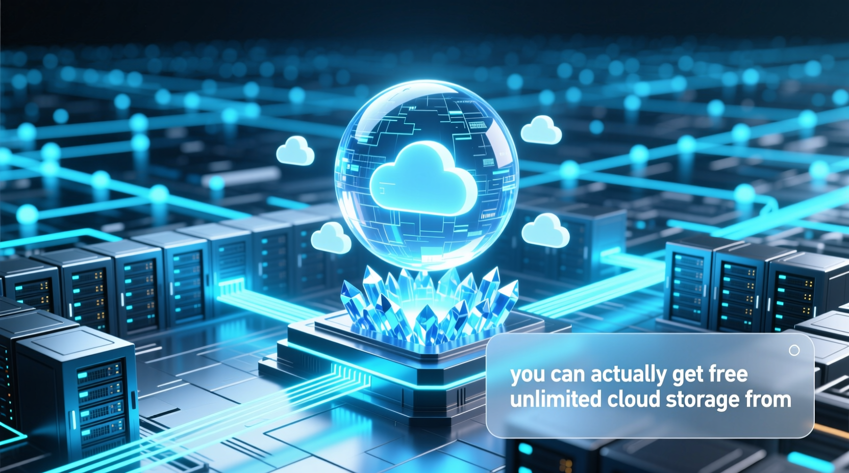 you can actually get free unlimited cloud storage from